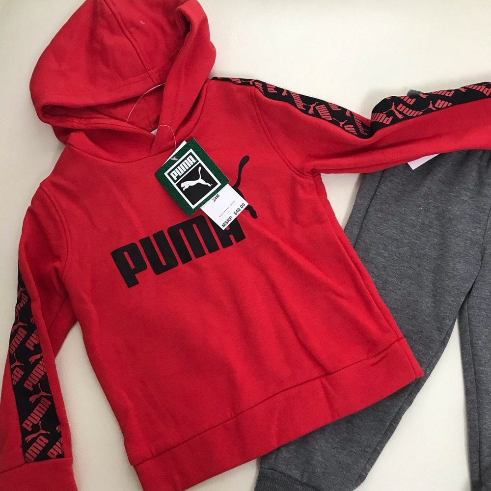 Puma hoodie set warm pants top - Picture 4 of 6